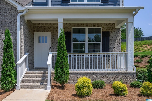 1063 Timberline Rdg, Calera, AL 35040 - doorway to property featuring covered porch