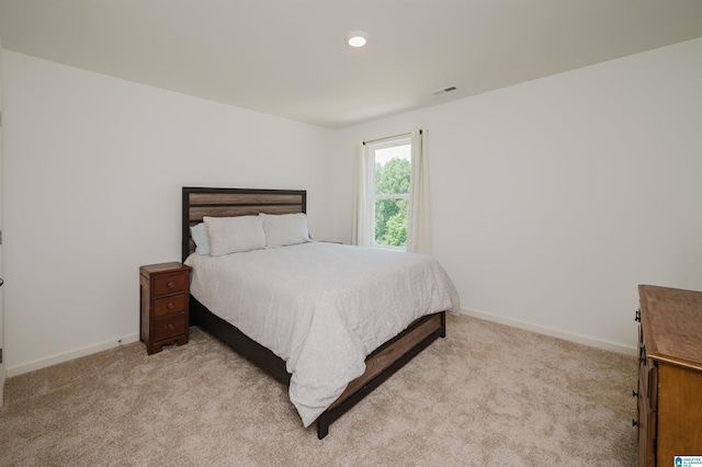 1063 Timberline Rdg, Calera, AL 35040 - bedroom with light carpet, baseboards, and recessed lighting