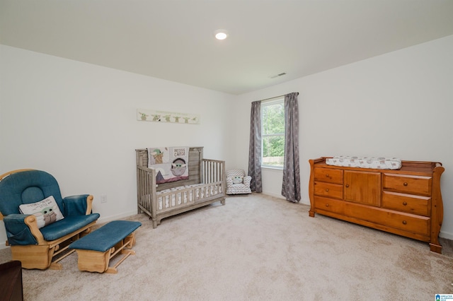 1063 Timberline Rdg, Calera, AL 35040 - carpeted bedroom with a nursery area