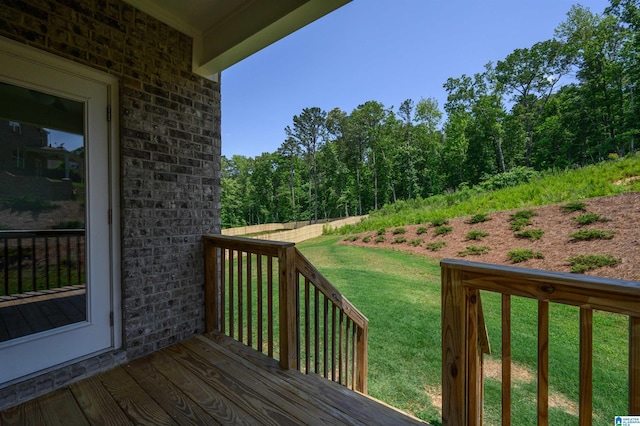 1063 Timberline Rdg, Calera, AL 35040 - wooden deck with a lawn