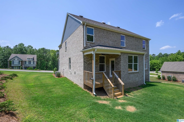 1063 Timberline Rdg, Calera, AL 35040 - view of front of house with a front lawn and brick siding