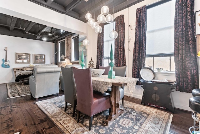 2201 1st Ave N Unit 300-C, Birmingham, AL 35203 - dining space with wood finished floors