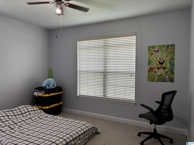 312 Riverhaven Pl Unit 312, Hoover, AL 35244 - carpeted bedroom with multiple windows, baseboards, and ceiling fan