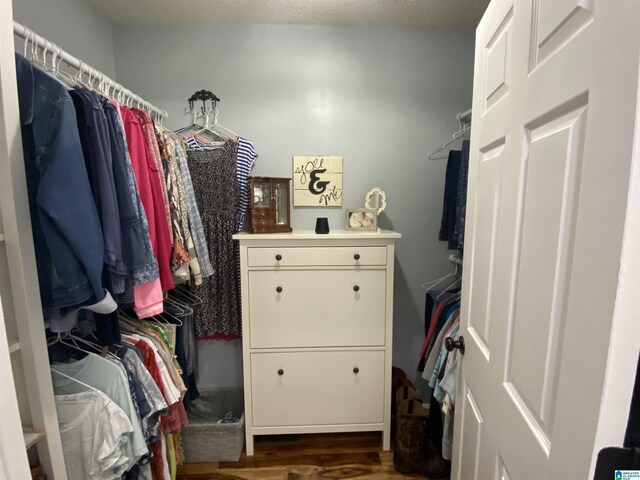 13634 Lisa Dr, Lake View, AL 35111 - walk in closet featuring dark wood finished floors