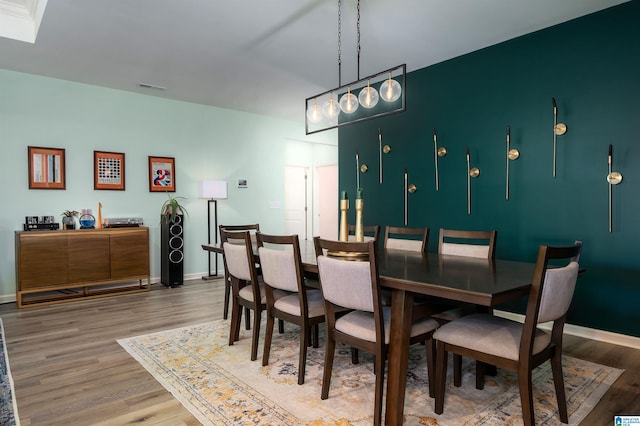 154 Halifax Ln, Chelsea, AL 35043 - dining space featuring wood finished floors and baseboards