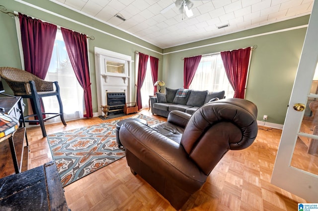 580 3rd St SW, Ashland, AL 36251 - living room featuring crown molding and baseboards