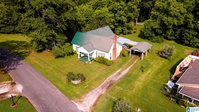 580 3rd St SW, Ashland, AL 36251 - view from above of property