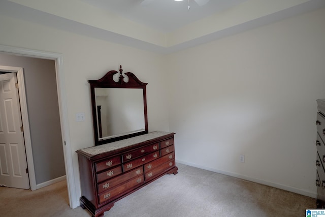 13339 Sylvia Dr, Lake View, AL 35111 - bedroom with light carpet, baseboards, and ceiling fan