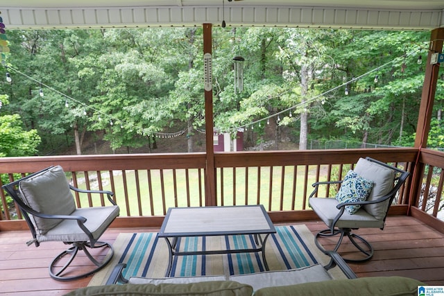 13339 Sylvia Dr, Lake View, AL 35111 - wooden deck featuring a lawn