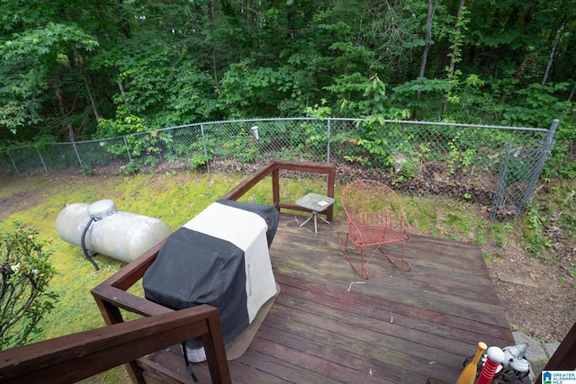13339 Sylvia Dr, Lake View, AL 35111 - wooden deck with a fenced backyard