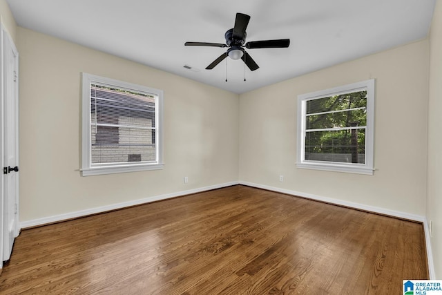 741 Center Pl SW, Birmingham, AL 35211 - spare room with wood finished floors and ceiling fan