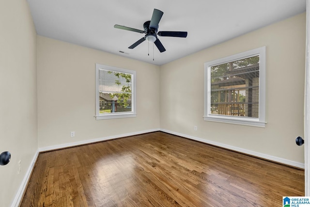 741 Center Pl SW, Birmingham, AL 35211 - spare room with wood finished floors and ceiling fan