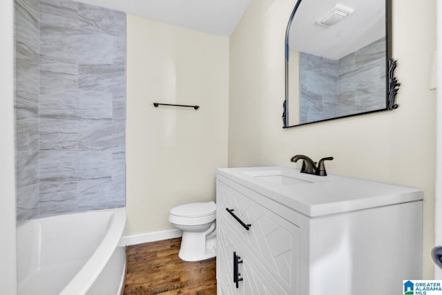 741 Center Pl SW, Birmingham, AL 35211 - bathroom with vanity and wood finished floors