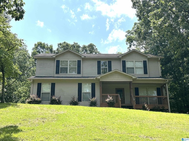 21131 Delmar Dr, Lake View, AL 35111 - view of front of property with a porch and a front lawn
