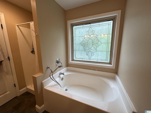 21131 Delmar Dr, Lake View, AL 35111 - bathroom with a garden tub and a stall shower