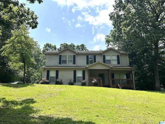 21131 Delmar Dr, Lake View, AL 35111 - view of front facade with a porch and a front lawn