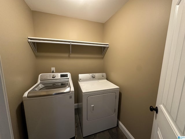 21131 Delmar Dr, Lake View, AL 35111 - laundry room with washer and dryer and baseboards