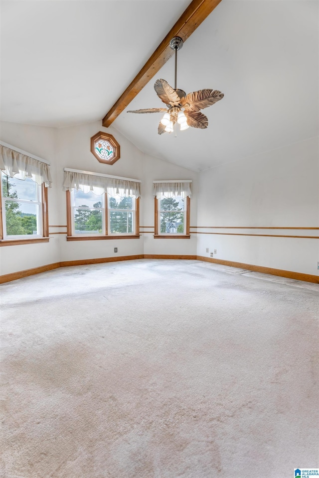 1709 Round Hill Rd, Weaver, AL 36277 - carpeted spare room with healthy amount of natural light, baseboards, and a ceiling fan