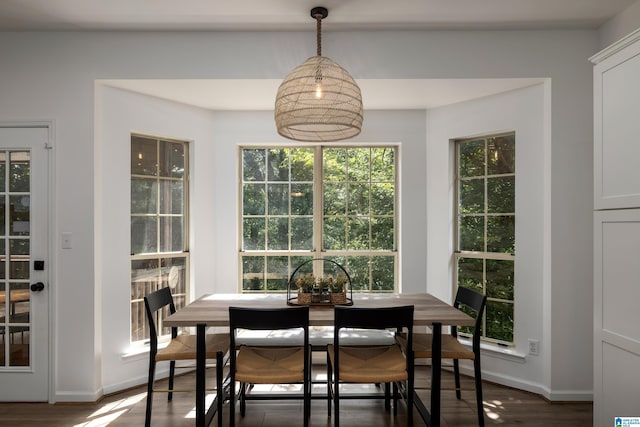 5883 William O Ln, Gardendale, AL 35071 - dining room with plenty of natural light, baseboards, and wood finished floors