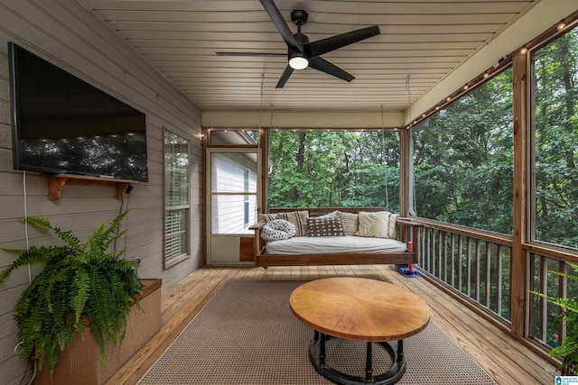 5883 William O Ln, Gardendale, AL 35071 - sunroom with a ceiling fan and plenty of natural light