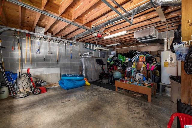 5883 William O Ln, Gardendale, AL 35071 - basement featuring electric water heater and concrete block wall