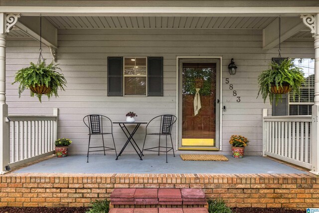 5883 William O Ln, Gardendale, AL 35071 - doorway to property featuring a porch