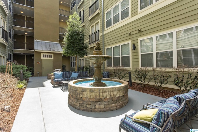 401 20th St S Unit 322, Birmingham, AL 35233 - view of patio featuring an outdoor living space