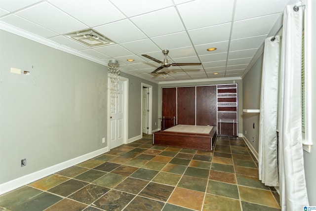 2940 Coatbridge Ln, Birmingham, AL 35242 - unfurnished bedroom with crown molding, baseboards, and recessed lighting