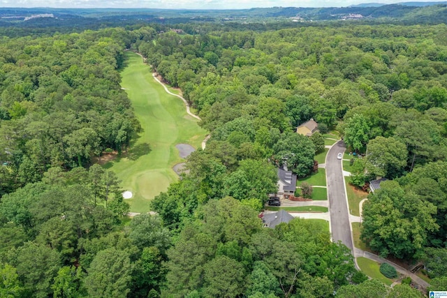 2940 Coatbridge Ln, Birmingham, AL 35242 - aerial view of property's location featuring a heavily wooded area and a golf course