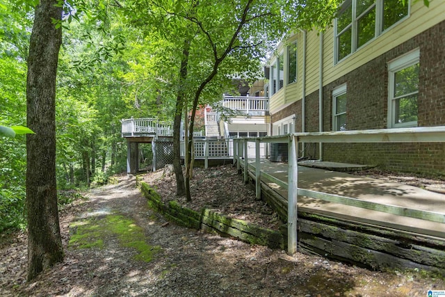 2940 Coatbridge Ln, Birmingham, AL 35242 - view of yard featuring a wooden deck