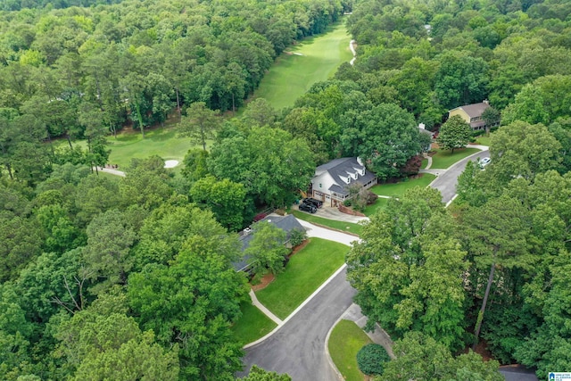 2940 Coatbridge Ln, Birmingham, AL 35242 - aerial view of property and surrounding area featuring a heavily wooded area and a golf club