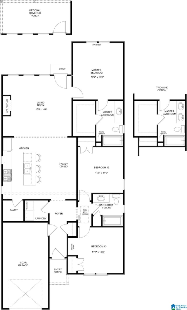 157 Shiloh Creek Dr, Calera, AL 35040 - property floor plan