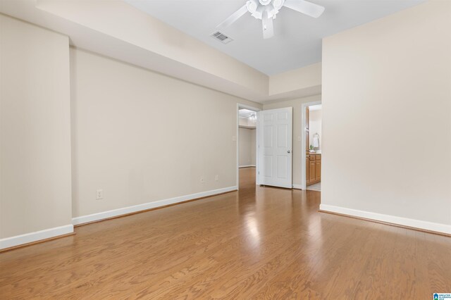 22582 Iron Masters Loop, Mccalla, AL 35111 - unfurnished room with baseboards, ceiling fan, and wood finished floors