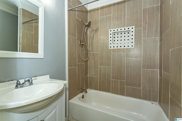 1647 Moncrief Rd, Gardendale, AL 35071 - bathroom with bathing tub / shower combination and vanity