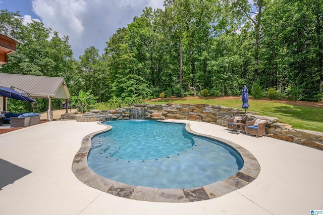 325 Driving Range Rd, Cropwell, AL 35054 - swimming pool featuring a patio area and an outdoor hangout area