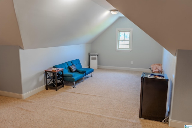 178 Jerry Marsh Rd, Locust Fork, AL 35097 - living area with carpet floors, lofted ceiling, and baseboards