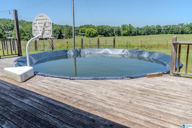 178 Jerry Marsh Rd, Locust Fork, AL 35097 - dock with a covered pool, a deck, and view of scattered trees