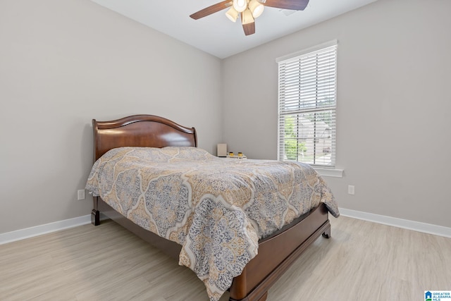 5182 Park Side Cir, Hoover, AL 35244 - bedroom featuring light wood-style floors and ceiling fan