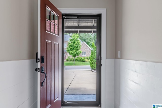 5182 Park Side Cir, Hoover, AL 35244 - doorway with wainscoting