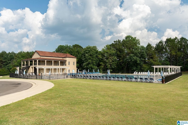 5182 Park Side Cir, Hoover, AL 35244 - view of yard featuring a community pool and view of scattered trees