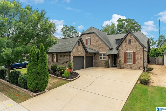 5182 Park Side Cir, Hoover, AL 35244 - view of front of house featuring an attached garage, brick siding, concrete driveway, and a shingled roof