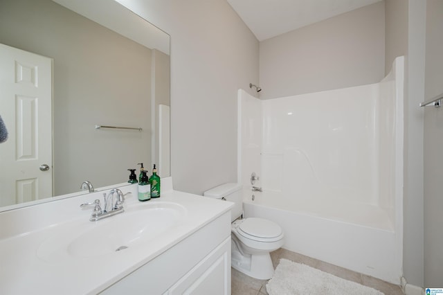 1166 Eagle Dr, Maylene, AL 35114 - bathroom with vanity, bathtub / shower combination, and tile patterned flooring