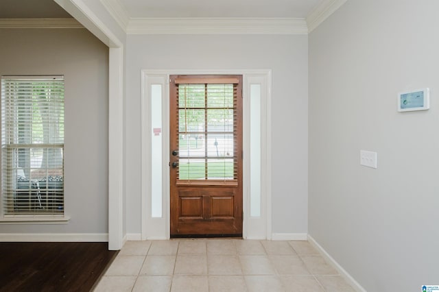 1166 Eagle Dr, Maylene, AL 35114 - entryway featuring crown molding