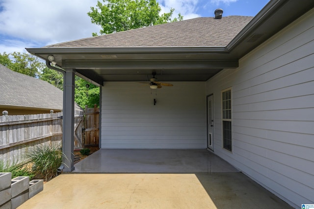 1166 Eagle Dr, Maylene, AL 35114 - view of patio / terrace featuring a ceiling fan