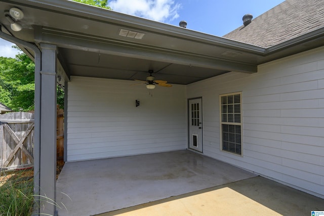 1166 Eagle Dr, Maylene, AL 35114 - view of patio / terrace featuring ceiling fan