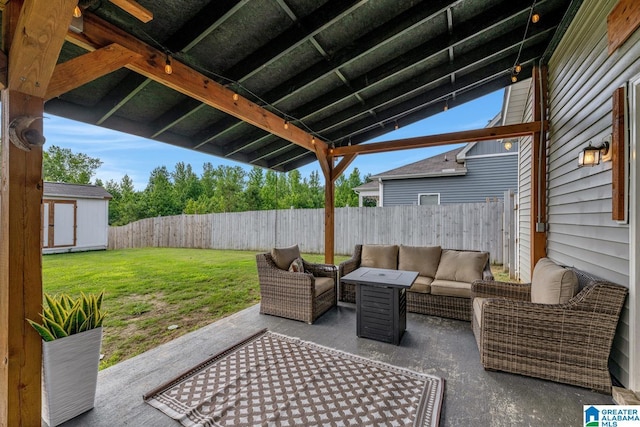 1515 Baxter Ave, Springville, AL 35146 - view of patio featuring an outdoor hangout area