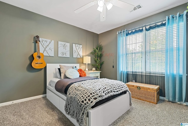 1963 Russet Hill Ln, Hoover, AL 35244 - carpeted bedroom featuring ceiling fan and baseboards
