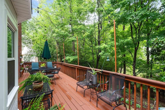 1963 Russet Hill Ln, Hoover, AL 35244 - deck with outdoor dining area
