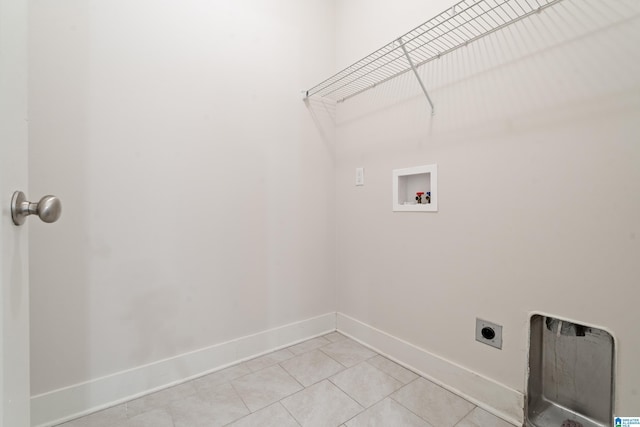 3024 Camellia Ridge Ct, Pelham, AL 35124 - laundry room with hookup for a washing machine, electric dryer hookup, and light tile patterned floors