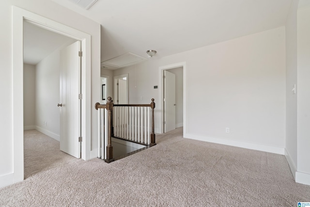 3024 Camellia Ridge Ct, Pelham, AL 35124 - unfurnished room featuring attic access and carpet flooring